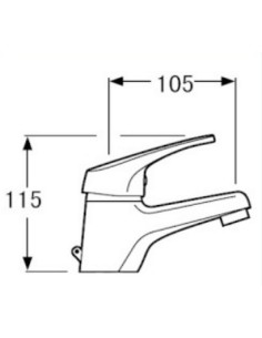 Monomando lavabo Grove 2