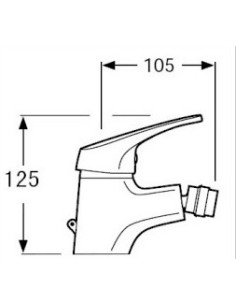 Monomando bidé Grove 2