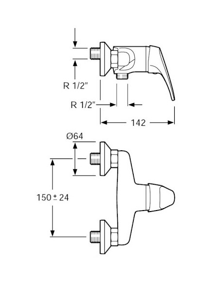 Monomando ducha Grove
