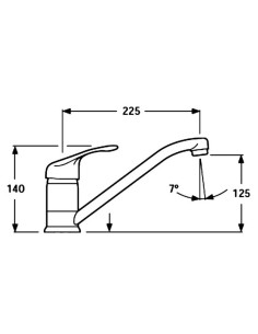 Monomando fregadero repisa C/B Grove 2