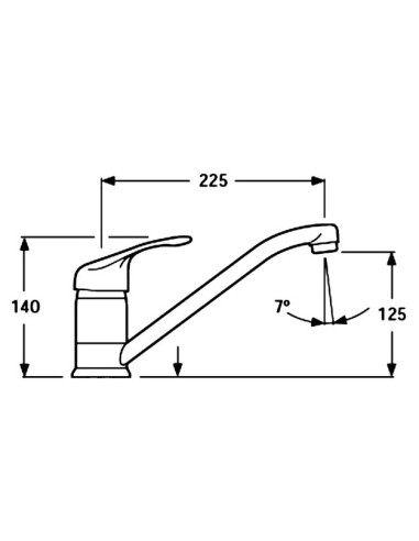 Monomando fregadero repisa C/B Grove-Grifería-Eurodrill S.L.