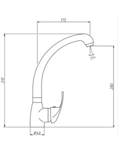 Monomando fregadero repisa C/A Grove 2