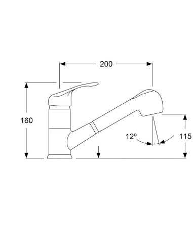 Monomando fregadero repisa C/E Grove-Grifería-Eurodrill S.L.