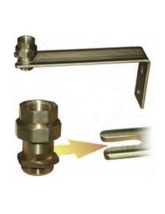 Soporte con doble válvula de retención p/vaso expansor