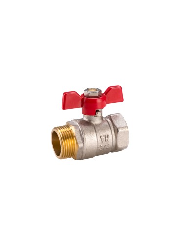 Válvula esfera M-H mariposa 3/8"-Fontanería-Eurodrill S.L.