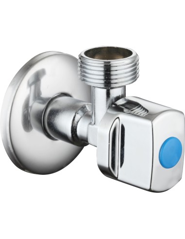 Válvula de escuadra 1/2" 3/4" anticalcárea (mando gigante)-Fontanería-Eurodrill S.L.