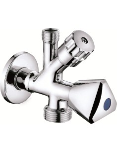 Válvula lavadora-lavabo 1/2" x 3/4" x 3/8"