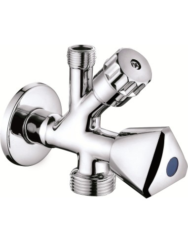 Válvula lavadora-lavabo 1/2" x 3/4" x 3/8"-Fontanería-Eurodrill S.L.