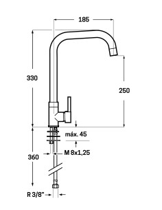 Grifo de fregadero Zeta 2