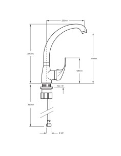 Grifo de fregadero Lena 2