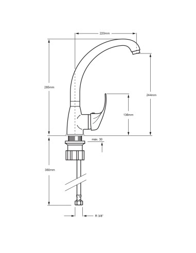 Grifo de fregadero Lena-Fregadero-Eurodrill S.L.