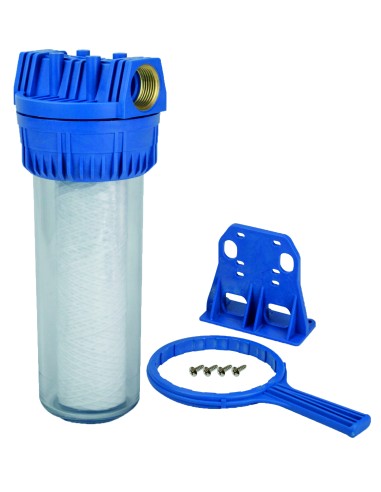 Set portacartuchos 10" (conexión1"), filtro y accesorios-Fontanería-Eurodrill S.L.