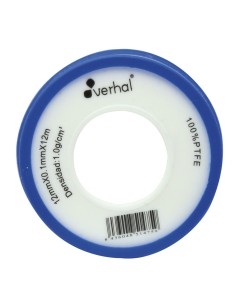 Cinta de teflón alta densidad 12 m x12 mm x 0,10 mm