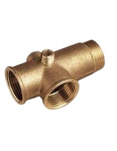 Te 5 vías latón 1"x1"x1"x125