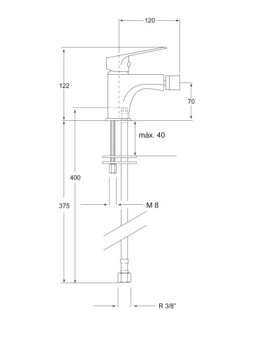 Monomando bidé Arbo-Grifería-Eurodrill S.L.