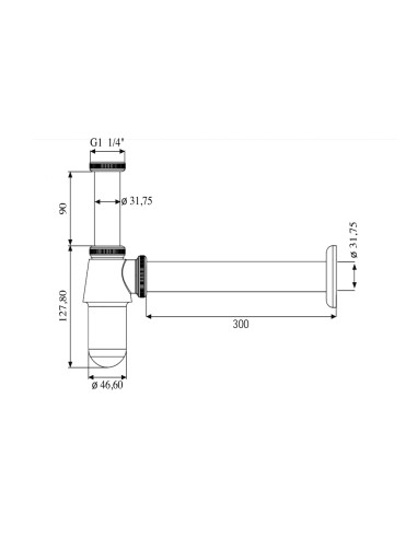 Sifón botella-Fontanería-Eurodrill S.L.