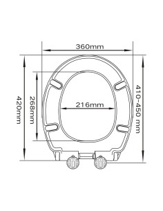 Tapa inodoro caída amortiguada Premium 2