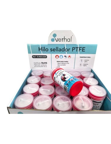 Hilo sellador PTFE 160 m-Fontanería-Eurodrill S.L.