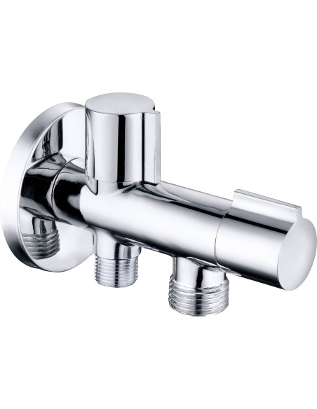 Válvula de escuadra 1/2" 3/8" doble