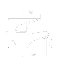Monomando lavabo Prado 203B 2