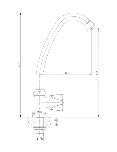 Grifo giratorio vertical Trial-Grifería-Eurodrill S.L.
