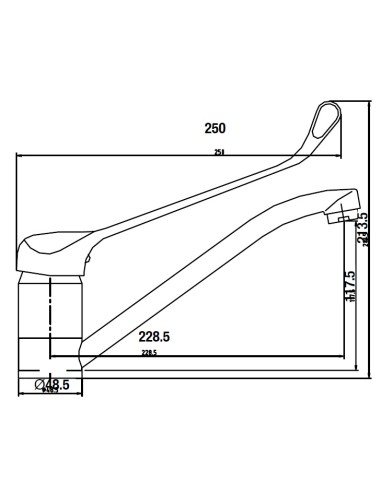 Monomando fregadero gerontológico-Grifería-Eurodrill S.L.