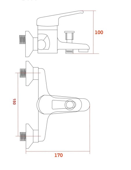 Monomando bañera Navia