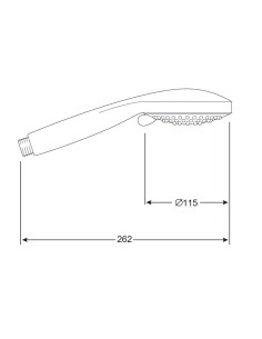 Mango de ducha 5 funciones Saba 2