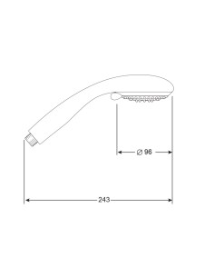 Mango de ducha 3 funciones Gold 2