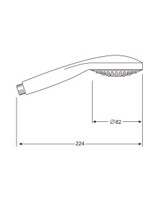 Mango de ducha 1 función Nilo 2
