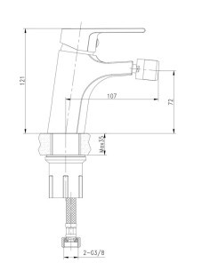 Monomando bidé Nova 2