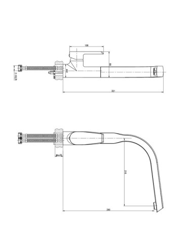 Monomando fregadero repisa Nova 788F-Grifería-Eurodrill S.L.