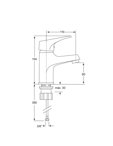 Monomando lavabo Neda-Grifería-Eurodrill S.L.