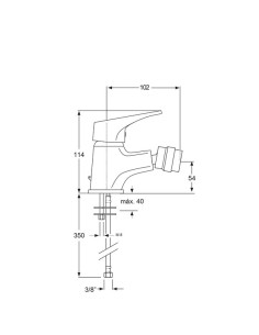 Monomando bidé Neda 2