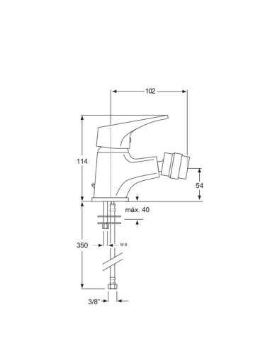 Monomando bidé Neda-Grifería-Eurodrill S.L.