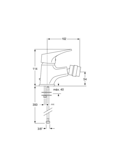 Monomando bidé Neda
