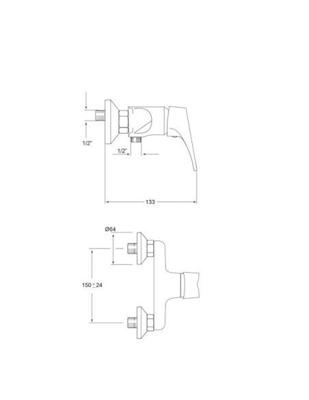 Monomando ducha Neda