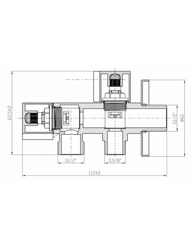 Válvula de escuadra 1/2" 3/8" doble-Fontanería-Eurodrill S.L.