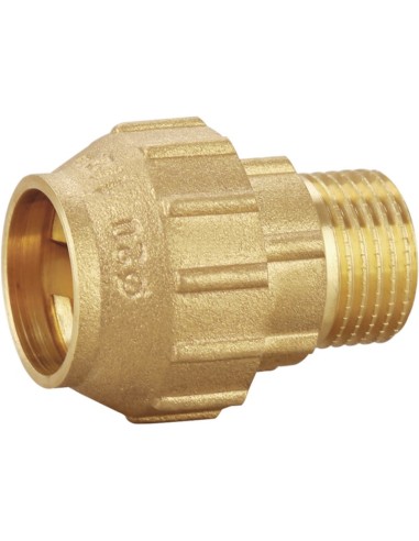 Racor rosca macho latón PE 20 - 1/2"-Fontanería-Eurodrill S.L.