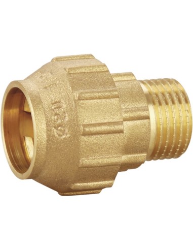 Racor rosca macho latón PE 25 - 3/4"-Fontanería-Eurodrill S.L.
