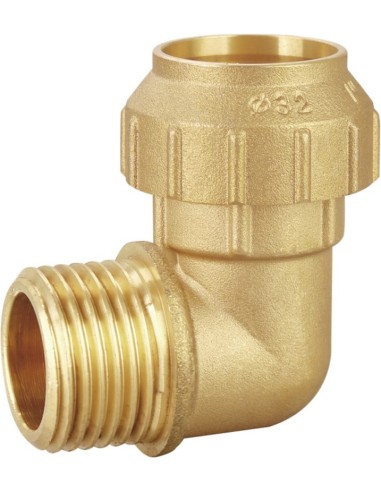 Codo 90º rosca macho latón PE 20 - 1/2"-Fontanería-Eurodrill S.L.