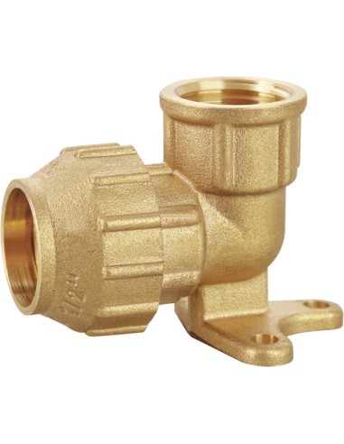 Codo placa latón PE 25 - 3/4"-Fontanería-Eurodrill S.L.