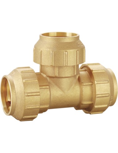 Te B/iguales latón PE 40-Fontanería-Eurodrill S.L.