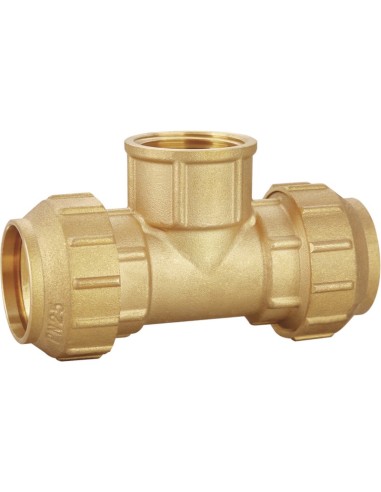 Te rosca hembra latón PE-Accesorios de latón para PE-Eurodrill S.L.