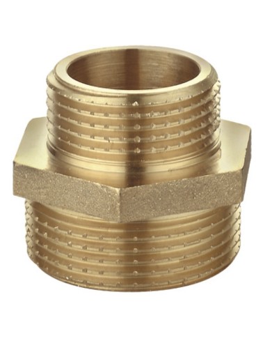 Machón reducido latón 1" x 1/2"-Fontanería-Eurodrill S.L.