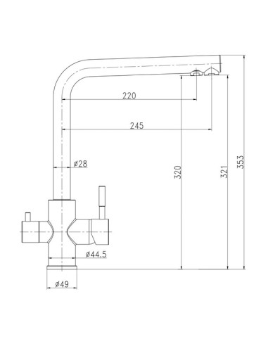 Grifo de fregadero Osmosis-Grifería-Eurodrill S.L.