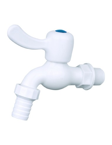 Grifo jardín PVC 1/2" x 1/2" palanca-Fontanería-Eurodrill S.L.