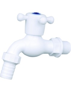 Grifo jardín PVC 1/2" x 1/2" cruceta