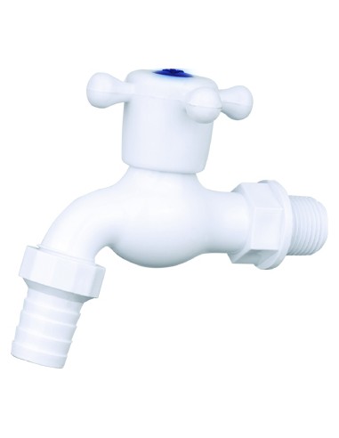 Grifo jardín PVC 1/2" x 1/2" cruceta-Fontanería-Eurodrill S.L.