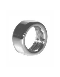 Tuerca cromada pared 3/4" latón